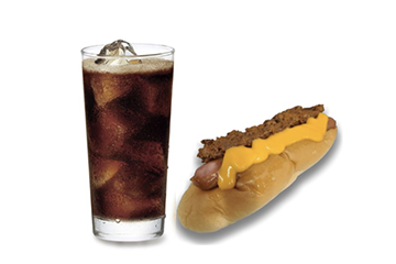 チリチーズドッグ　ドリンクセット